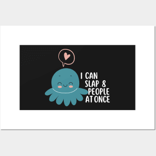 Funny Slapping Octopus Posters and Art